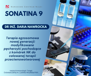 Dr inż. Daria Nawrocka laureatką konkursu NCN SONATINA 9